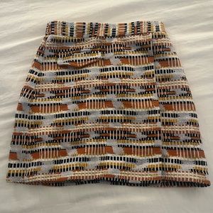 Tweed blue and orange skirt - size 0 - Waverly grey